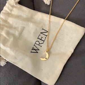 COPY - Wren 14k gold dipper moon necklace